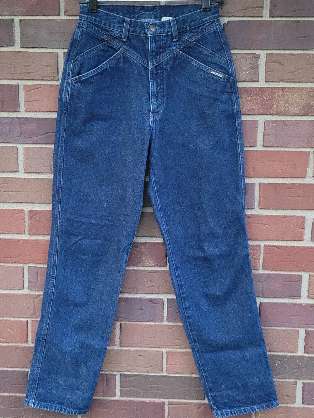 VTG 80's Rockies Mom Jeans High Waist Yoke Front Bareback, Miller Intl. 27x32.5